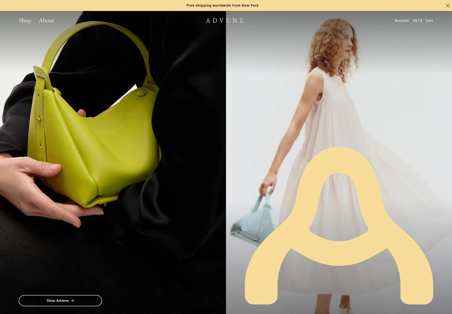 Desktop homepage of Advene