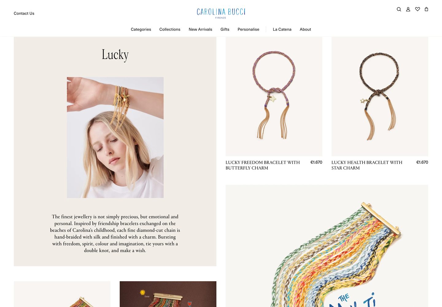 Desktop catalog of Carolina Bucci