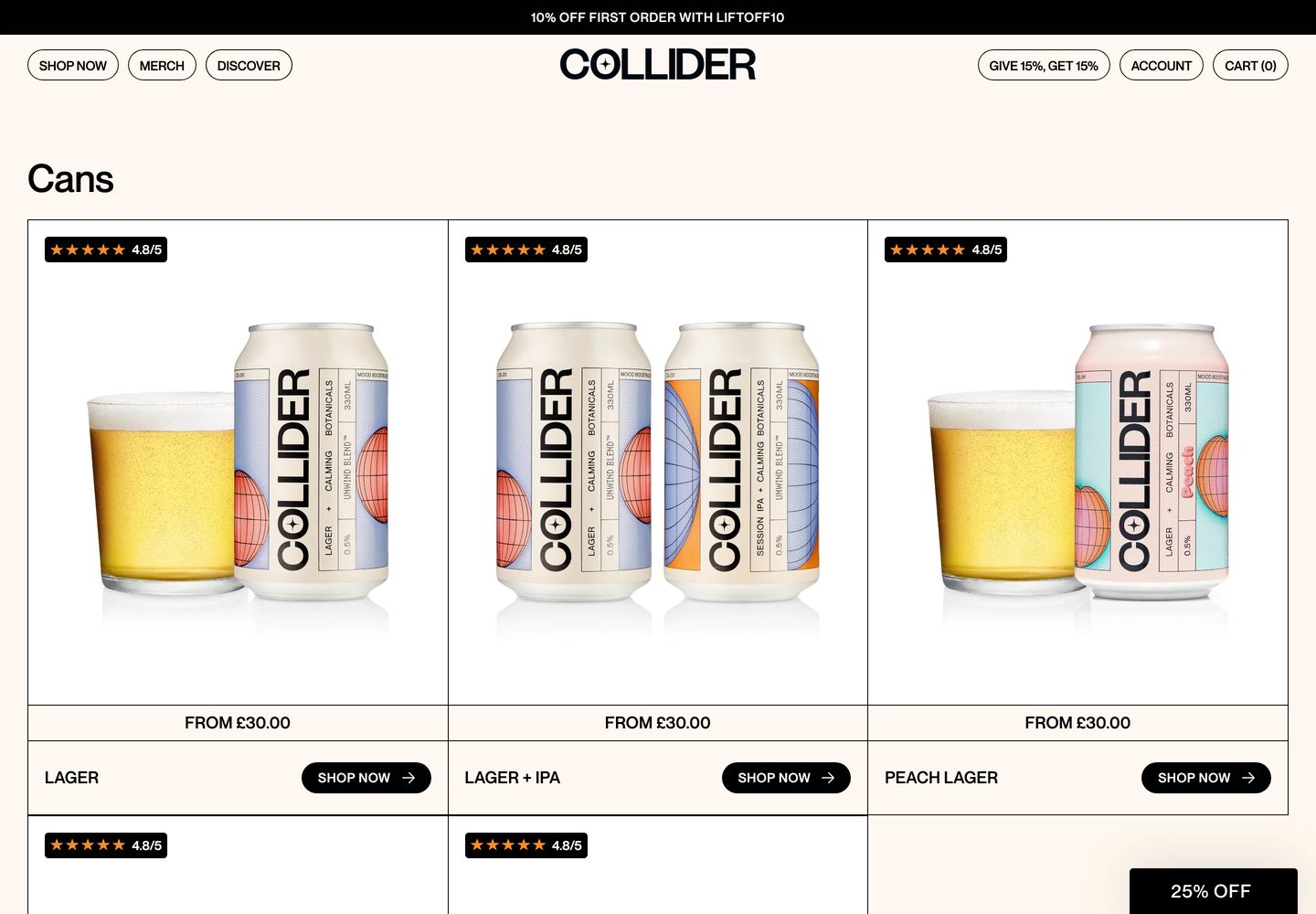 Desktop catalog of Collider