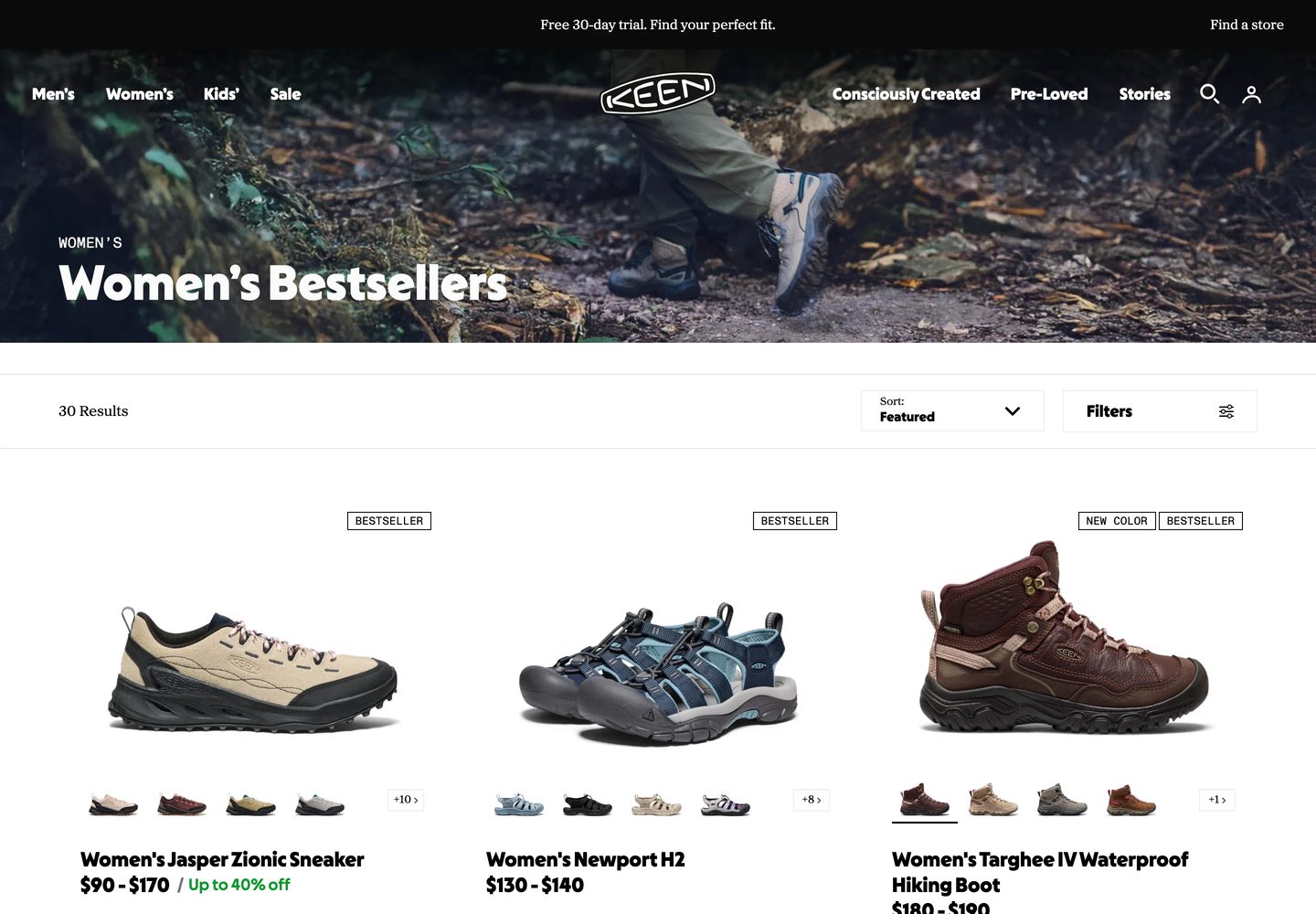 Desktop catalog of KEEN