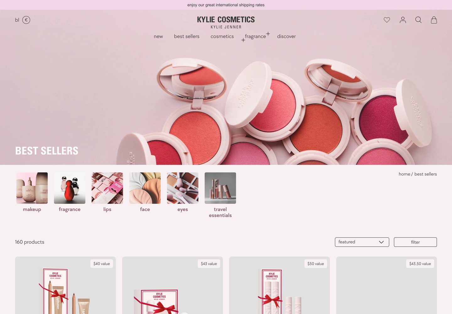 Desktop catalog of Kylie Cosmetics