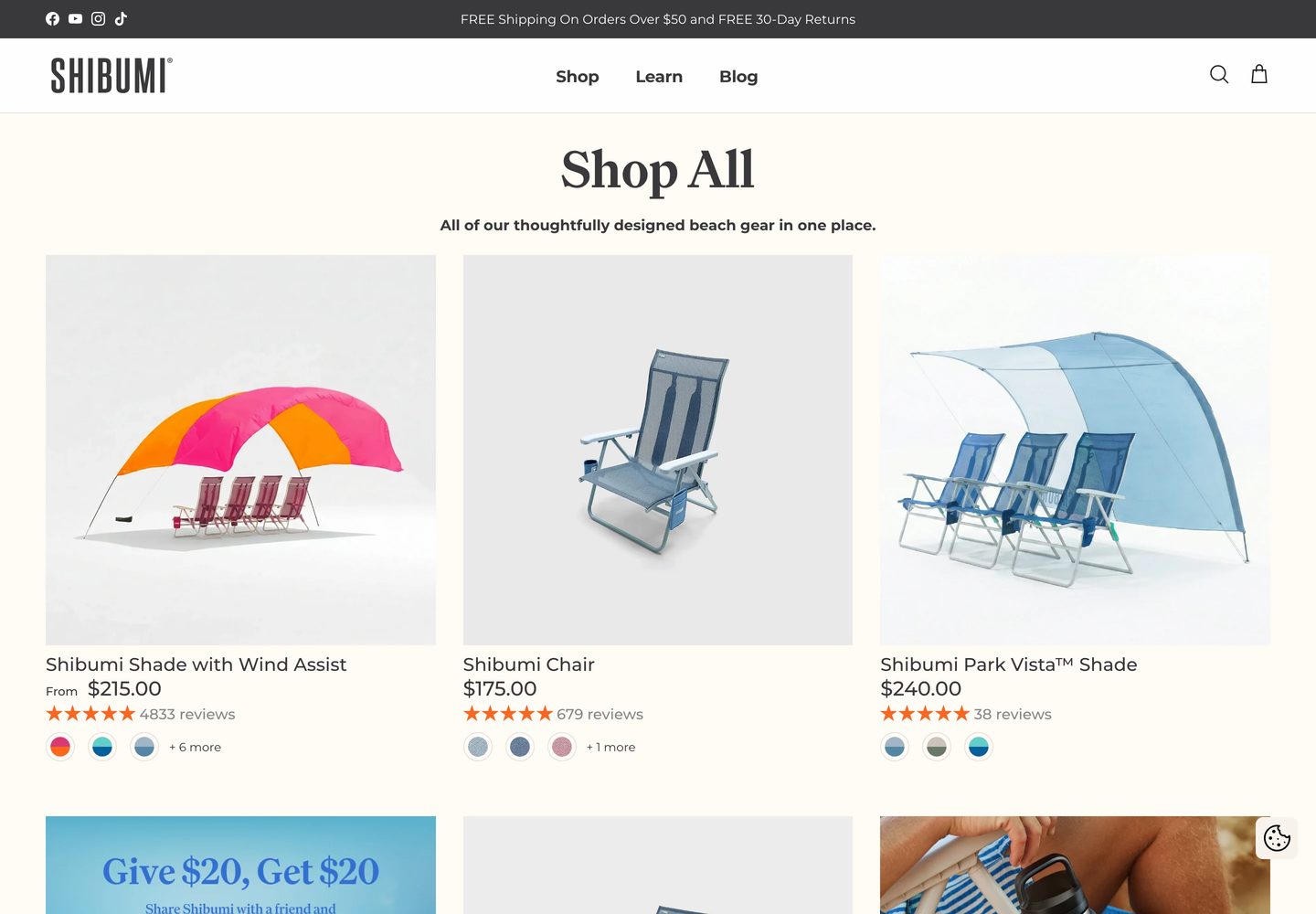 Desktop catalog of Shibumi Shade