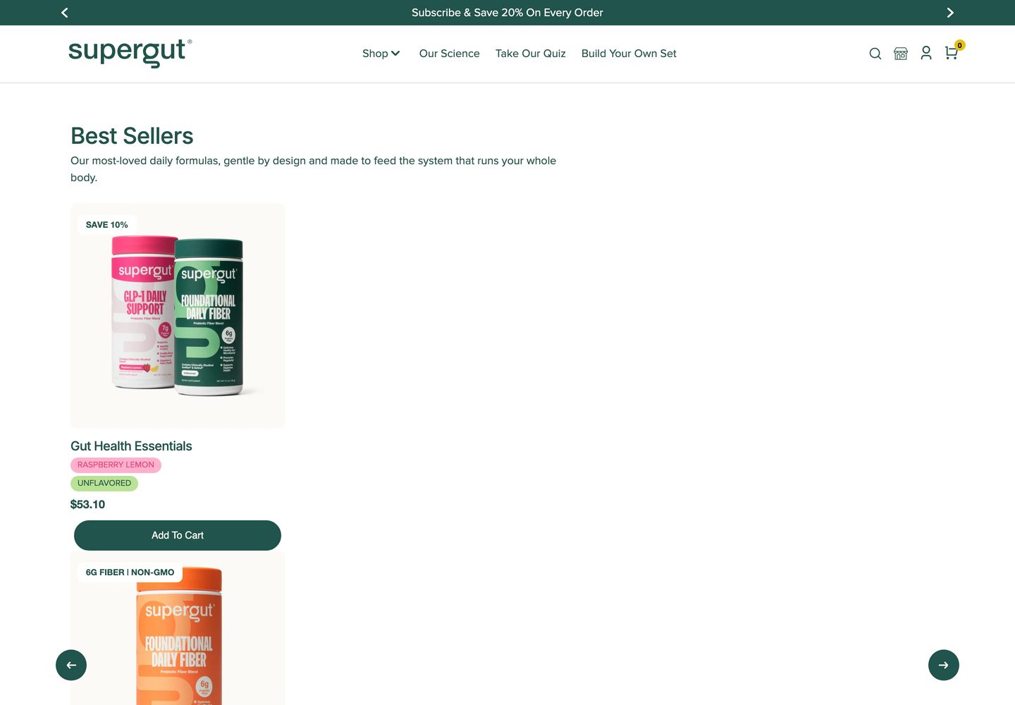 Desktop catalog of Supergut