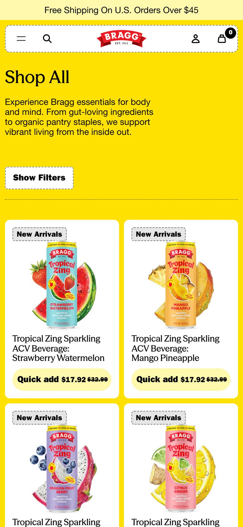 Mobile catalog of Bragg