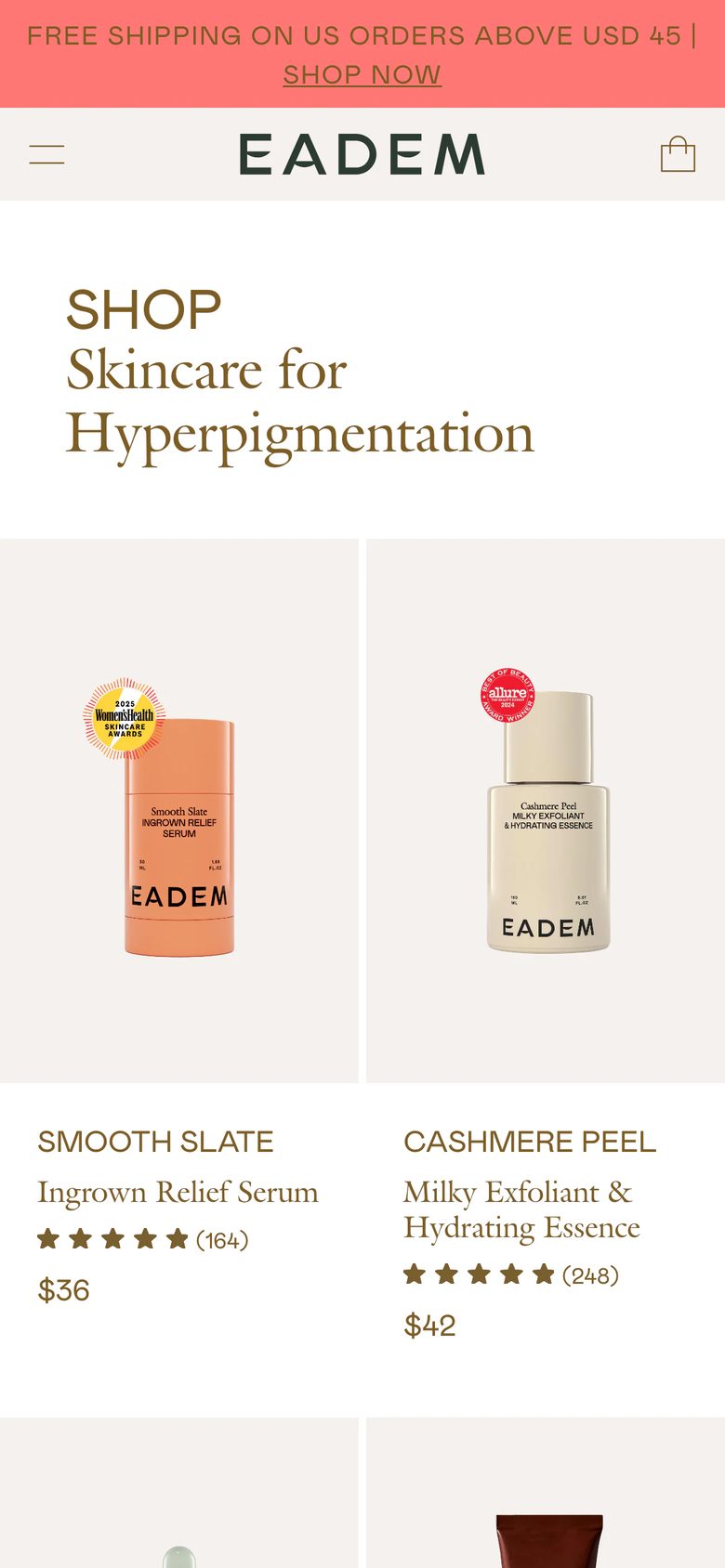 Mobile catalog of Eadem