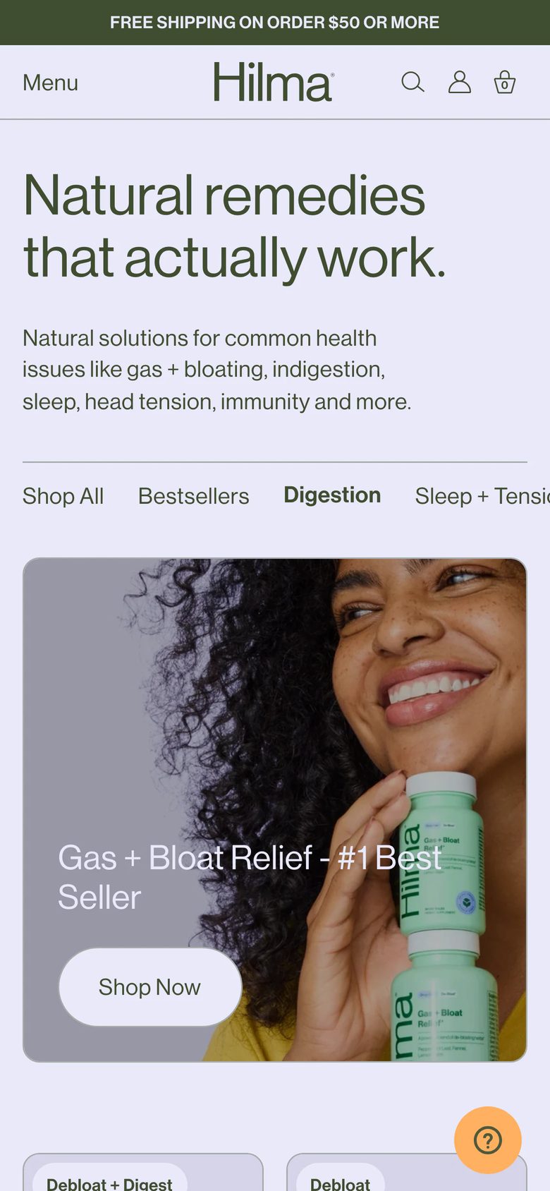 Mobile catalog of Hilma