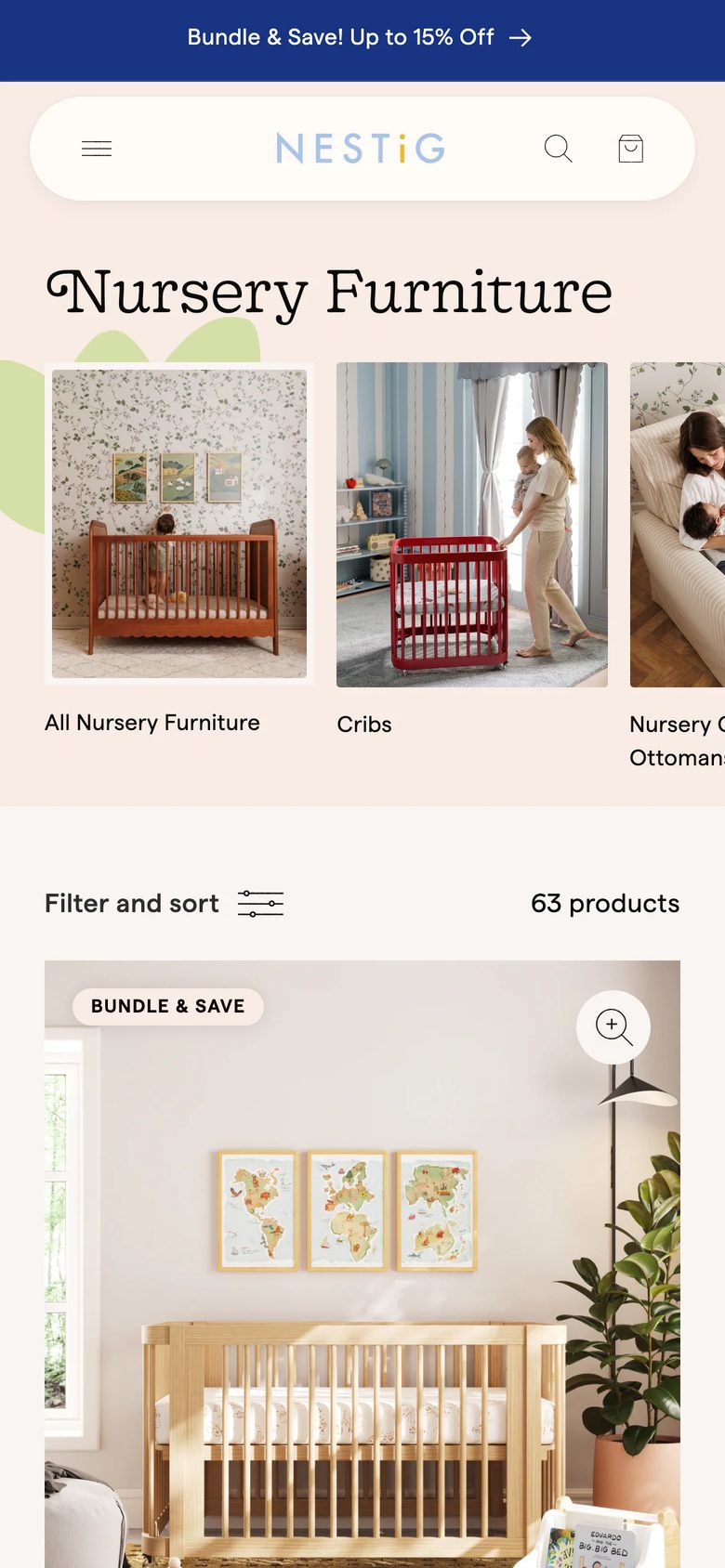 Mobile catalog of Nestig