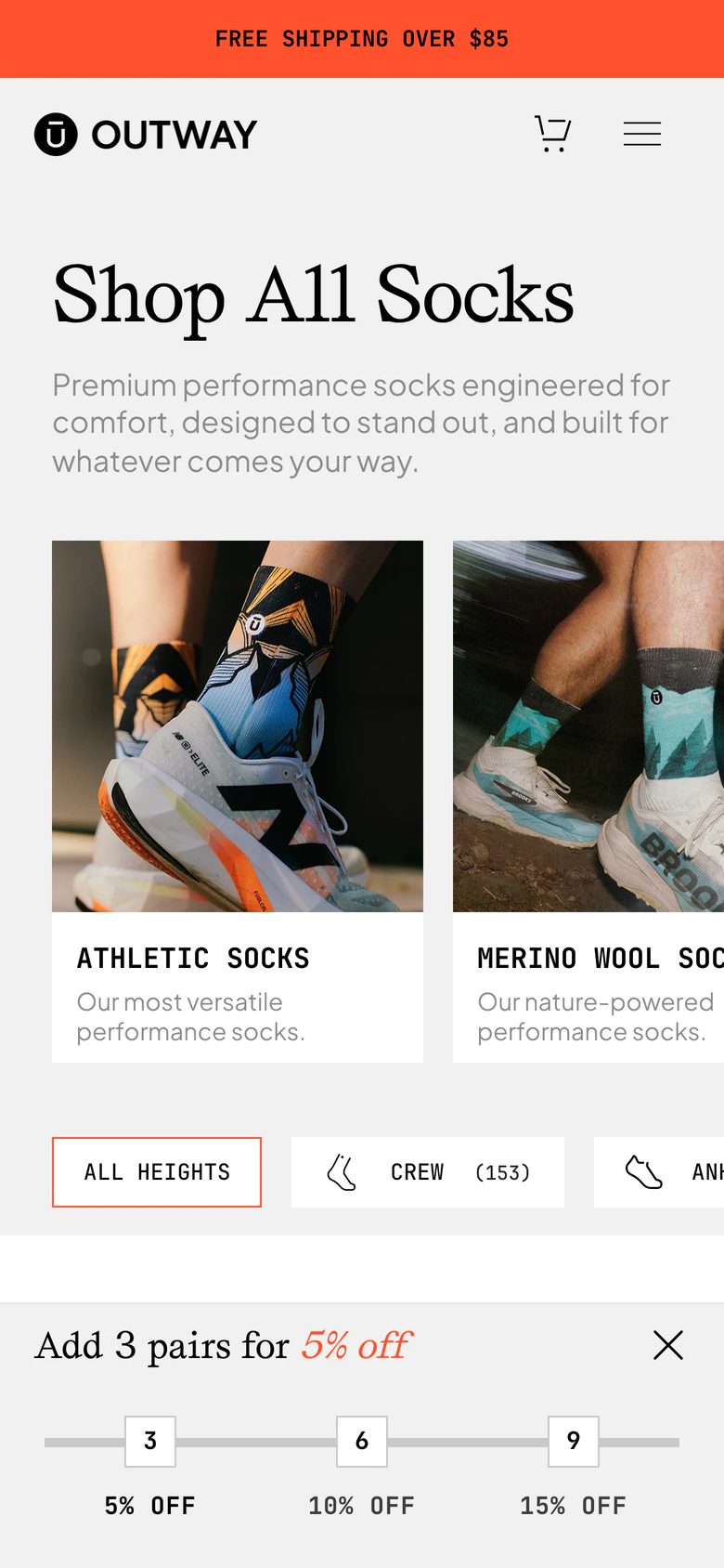 Mobile catalog of Outway