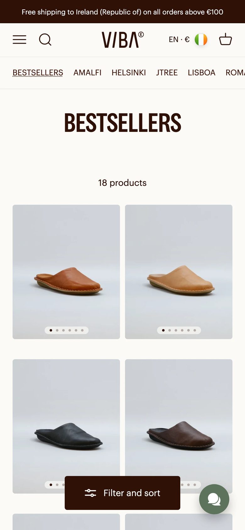 Mobile catalog of VIBAe